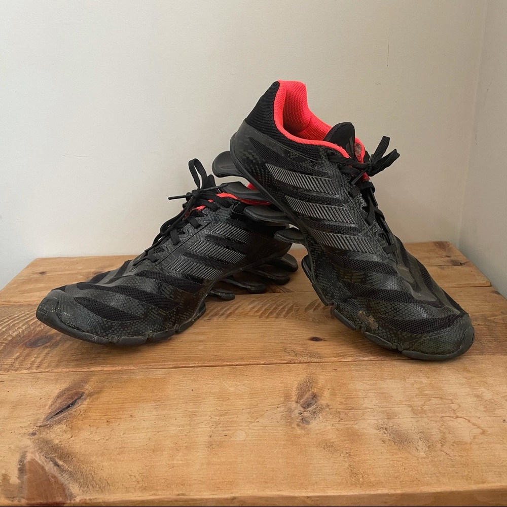 Adidas Springblade Neon Red Orange and Black